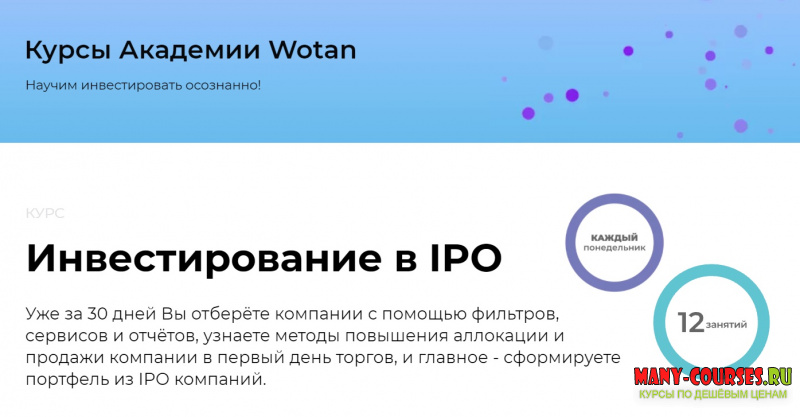 Михаил Ритчер - Инвестирование в IPO (2021)